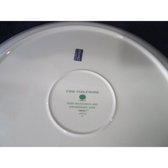 Chip and Dip Tray Happy Holidays Christmas Vintage Tree Pattern Nikko Japan - Picture 9 of 13